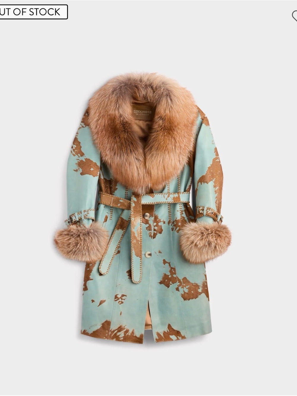 Lucchese Turquoise & Brown Calista Coat